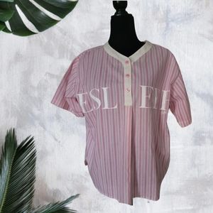 Esleep Striped Pajama Shirt